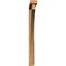 Ekena Millwork Thorton Block Rough Sawn Bracket w/ Offset Brace, Western Red Cedar, 4"W x 40"D x 40"H BKT0402X40X40THR05RWR - alternate 3
